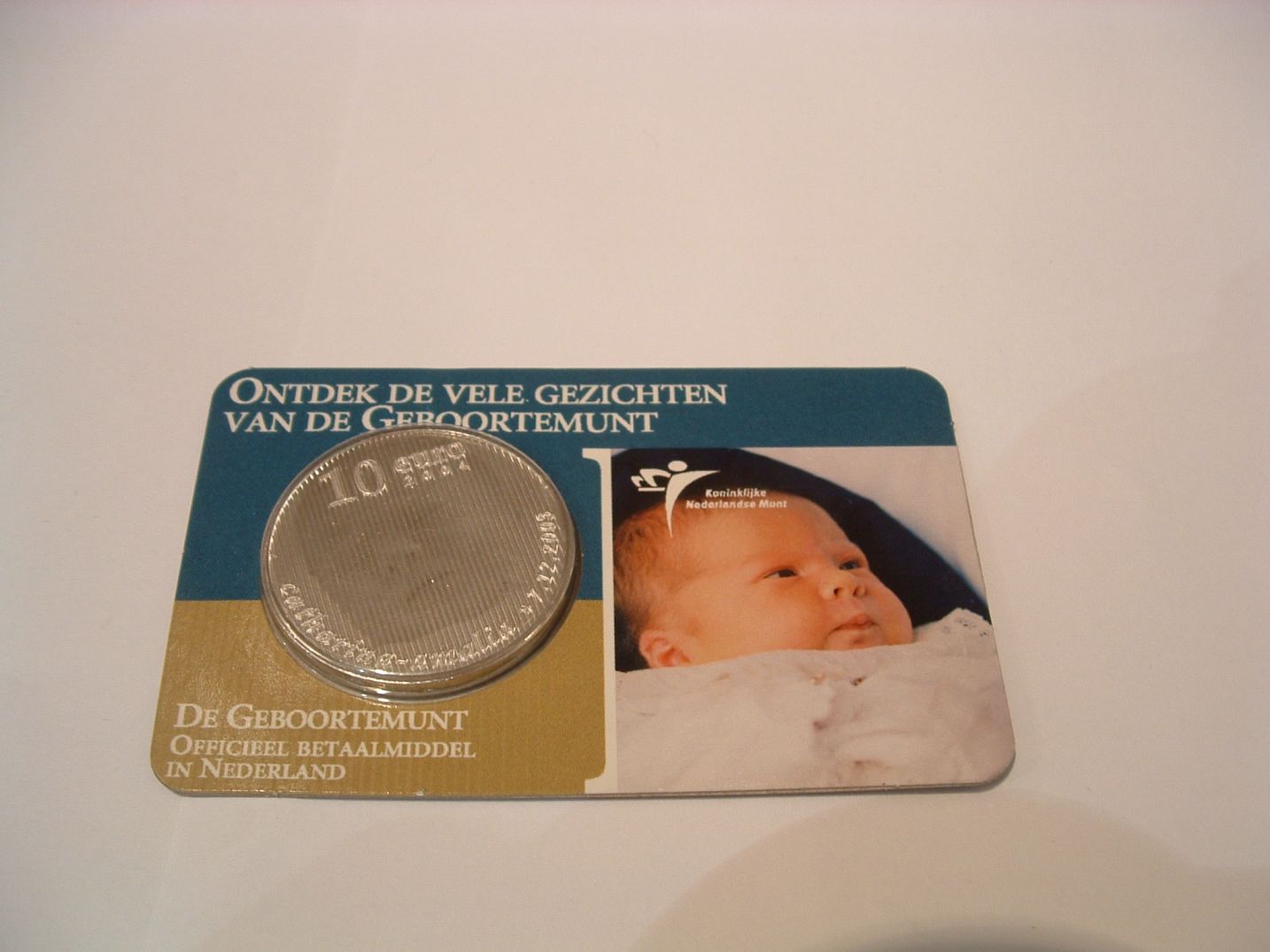 10 euro Birthcoin Nederland 2004 in coincard BU (afbeelding voor) 10 euro Birthcoin Nederland 2004 in coincard BU
